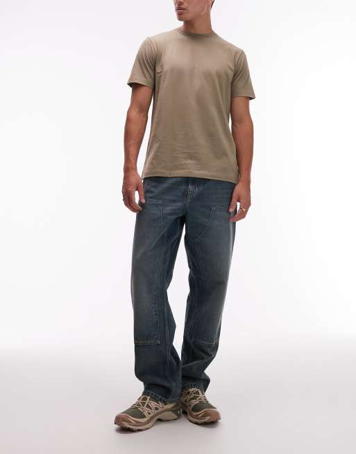 Topman - Lot de 5 t-shirts coupe classique - Blanc/écru/kaki/noir/anthracite, 2 de 4