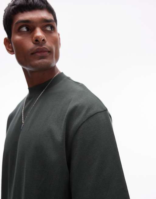 Topman - Lot de 5 t-shirts décontractés - Noir/blanc/rouge/bleu marine/vert foncé, 2 de 4