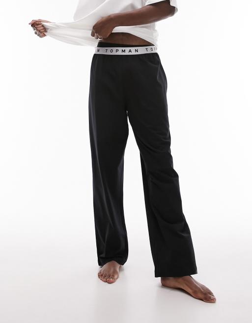 Topman black joggers sales