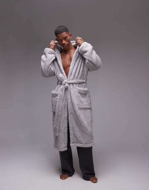 Mens fluffy dressing gown asos on sale