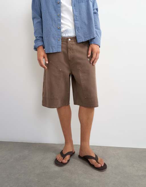 Topman luźne szorty carpenter w spranym brązie, 2 z 5