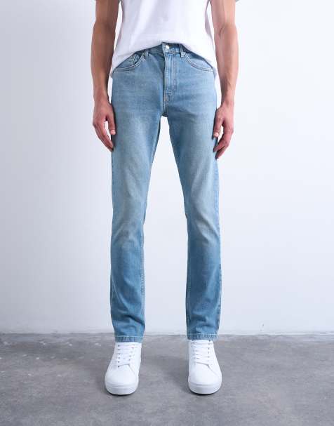 Topman - Lyseblå og forvaskede skinny-jeans med stretch - view 1