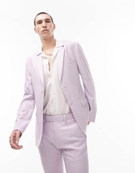 Topman - Lyslilla super skinny-habitjakke - view 1