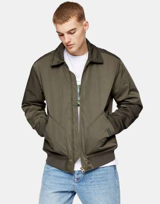 Topman khaki hotsell bomber jacket