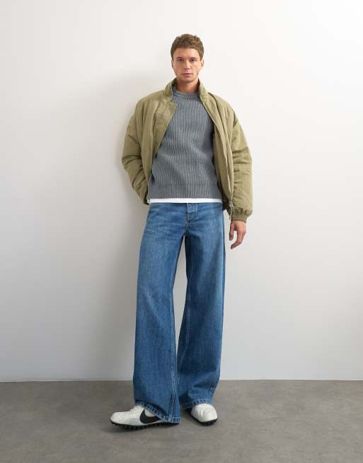 Topman maglione lavorato a maglia classico da pescatore grigio, 3 di 7