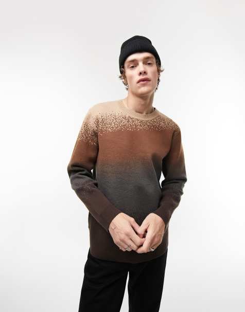 Topman - Maglione marrone sfumato - view 1