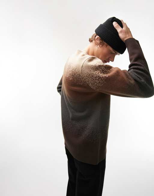 Topman - Maglione marrone sfumato, 2 di 4