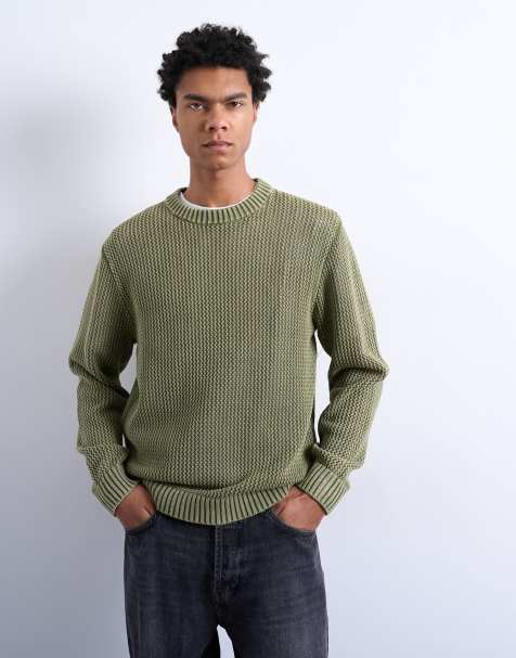 Topman - Maglione vestibilità classica verde slavato - view 1