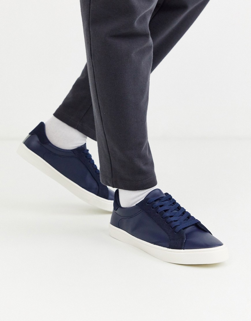 Topman – Marinblå sneakers