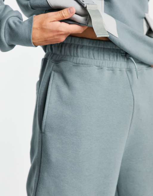 Topman matching webbed cargo sweatpants in sage, 3 of 4