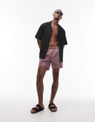 TOPMAN METAL SWIM SHORTS 