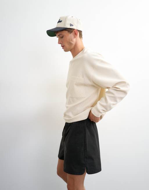 Topman micro fit short in black, 5 of 5