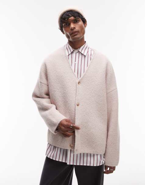 Topman – Miękki szczotkowany kardigan w kolorze ecru - view 1
