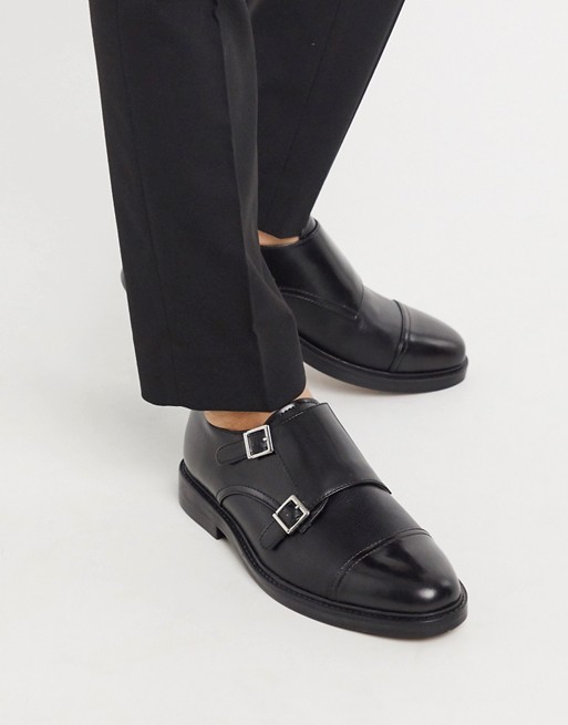 Topman monk shoe in black