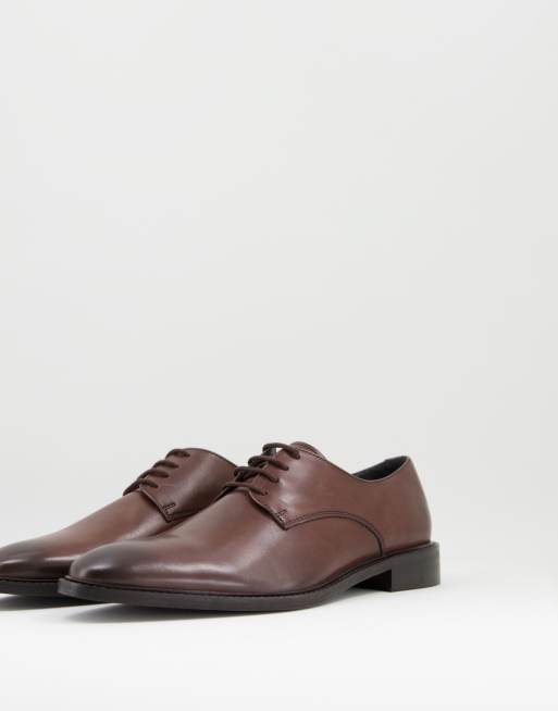 Topman - Morecombe - Derby schoenen van echt leer in bruin