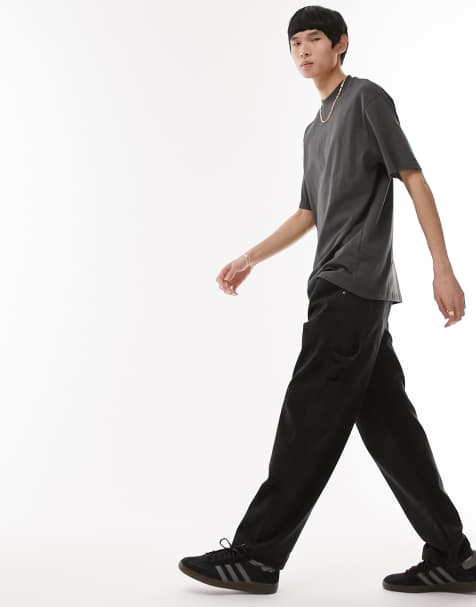 Topman – Mörkgrå t-shirt i oversize - view 1