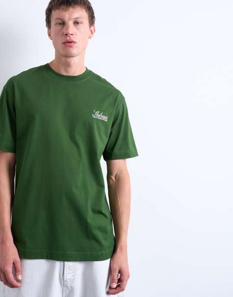 Topman – Mörkgrön t-shirt i oversize med Shibuya-tryck - view 1