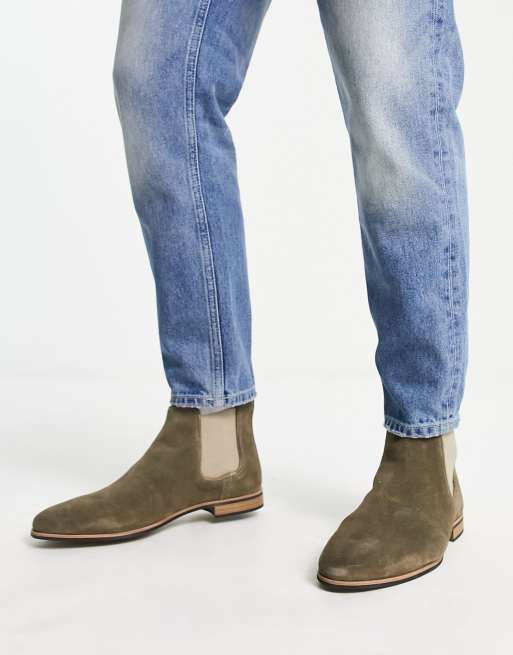 Topman mens chelsea clearance boots