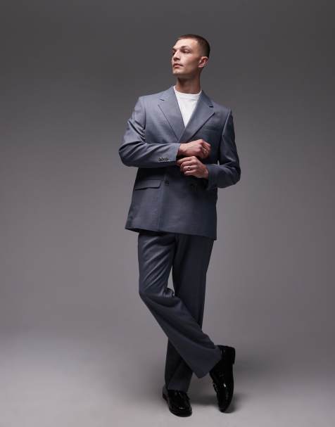 Topman – Niebieski luźny garnitur - view 1