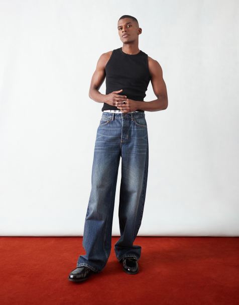 Topman – Niebieskie jeansy baggy - view 1
