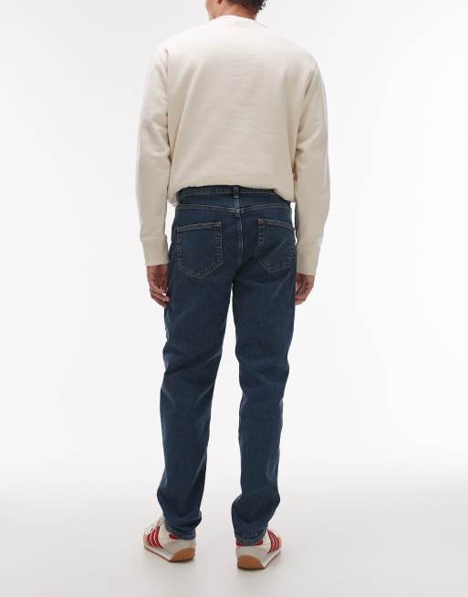 Topman – Niebieskie jeansy o dopasowanym kroju ze stretchem, 2 z 5
