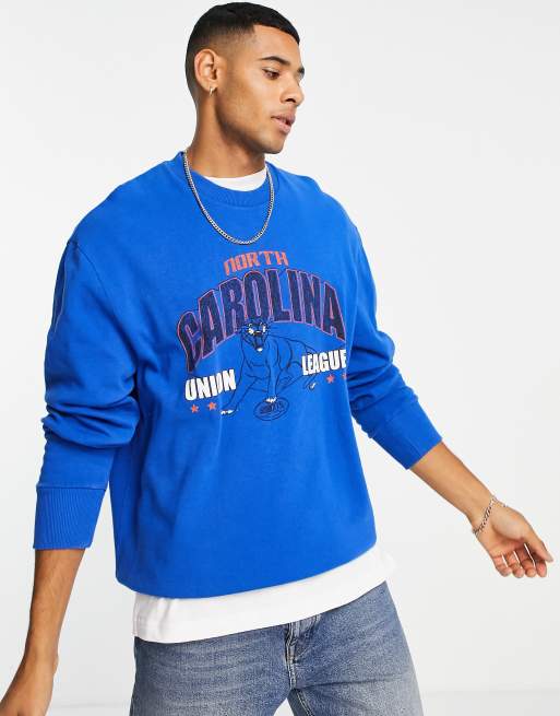 Topman North Carolina sweatshirt in blue ASOS