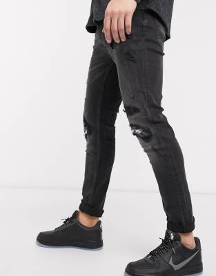 topman black skinny jeans