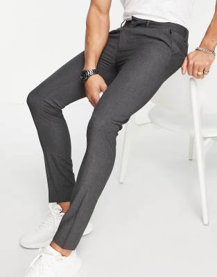 gray skinny slacks