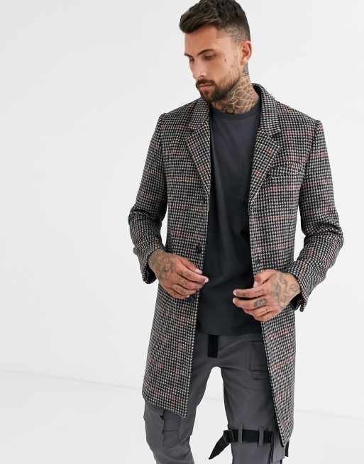 Dogtooth overcoat outlet