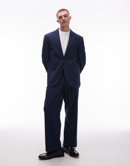 Topman – Oversize-Anzug in Blau