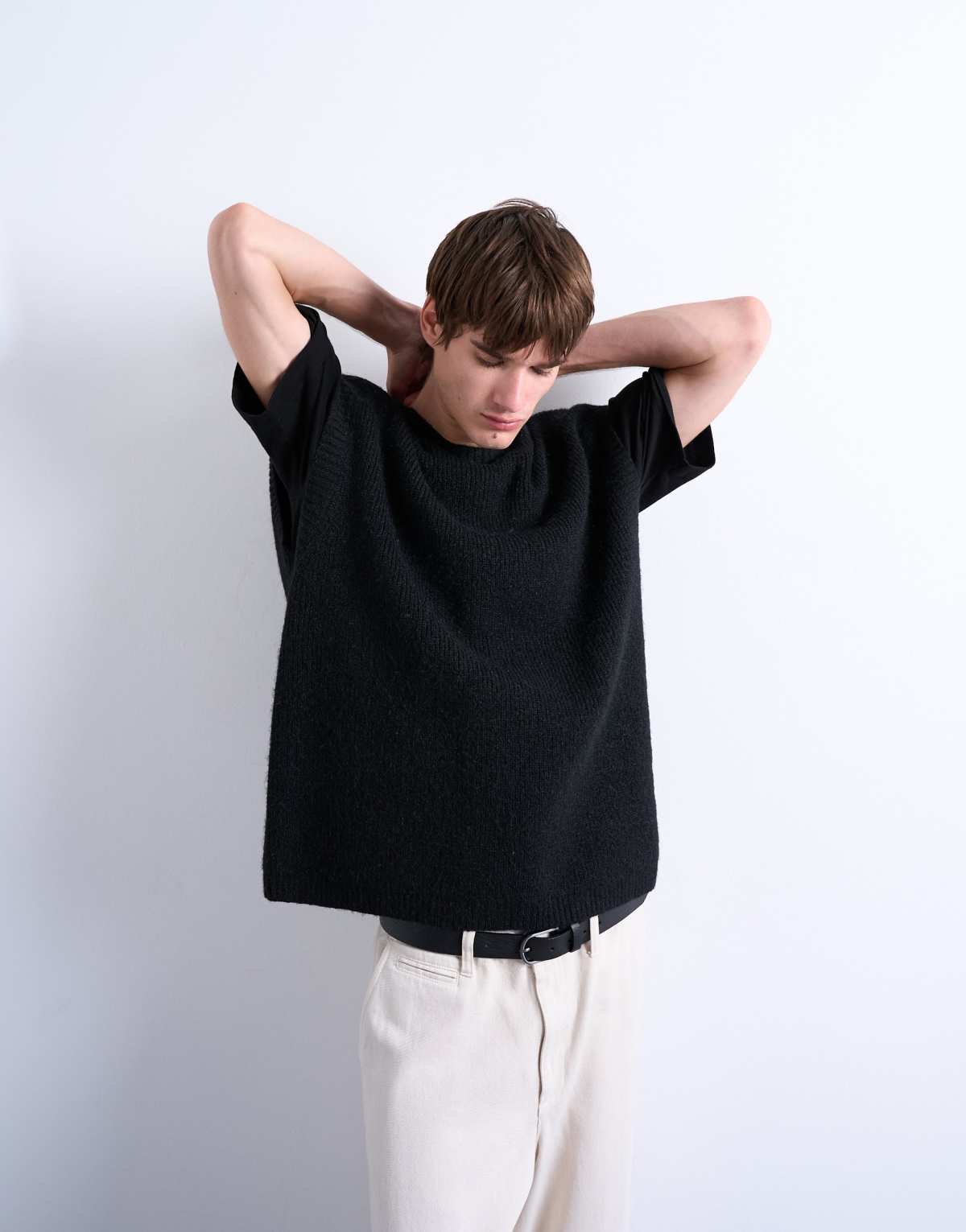 Topman oversize fit tank in black