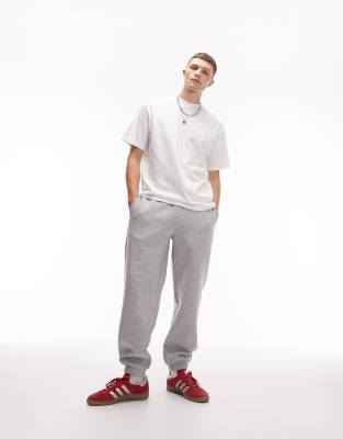 Topman – Oversize-Jogginghose in Kalkgrau