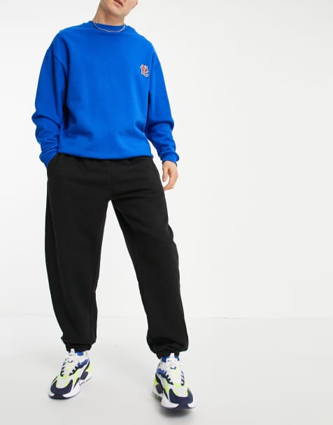 Topman – Oversize-Jogginghose in Schwarz, Kombiteil - view 1