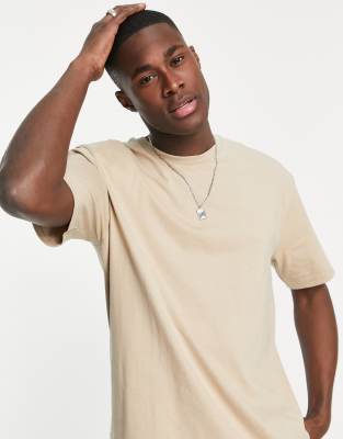Topman – Oversize-T-Shirt in hellem Stein - STONE