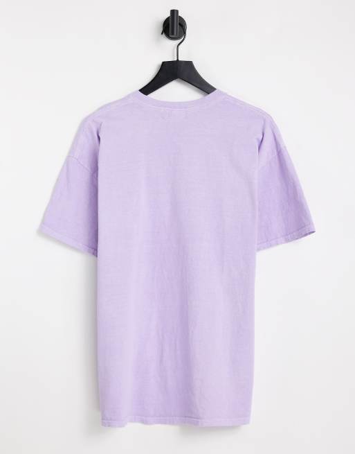 ★ PISCESS★ Handwritten Oversized T-Shirt Purple 500822580 Boohoo ME