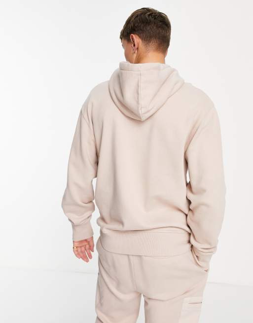 Topman beige hoodie sale