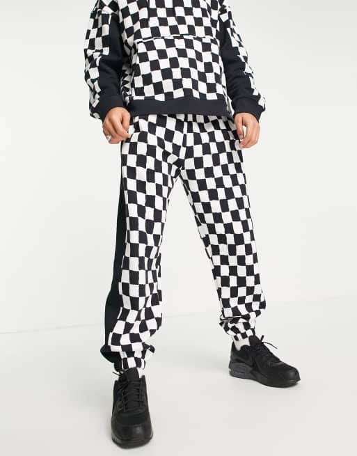 Checkerboard sweatpants best sale