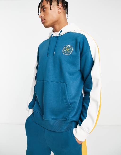 Topman colorblock hoodie sales