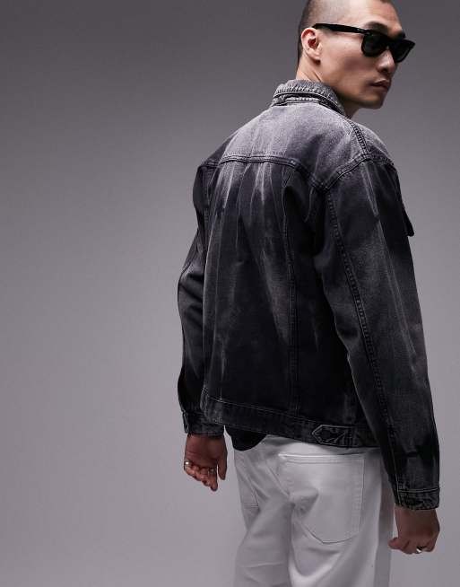 Topman oversized deals denim jacket