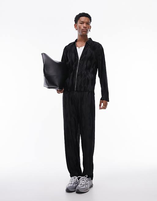 Topman oversized fit long sleeve zip through with jacquard Topman oversized fit long sleeve zip through with jacquard