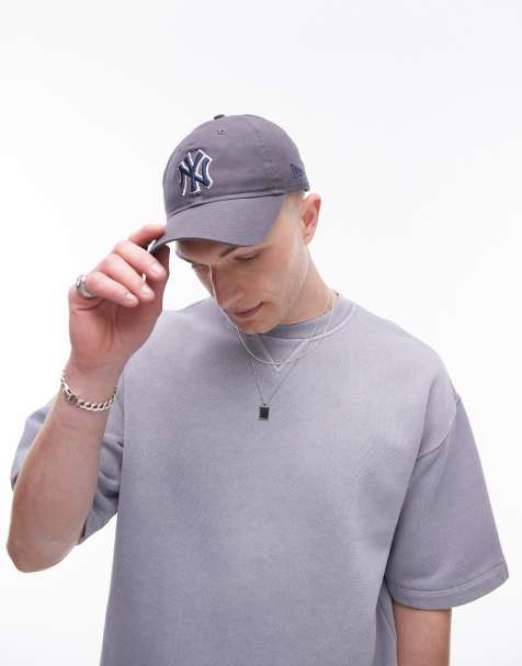 Topman oversized fit short sleeve sweatshirt in washed light grey - view 1