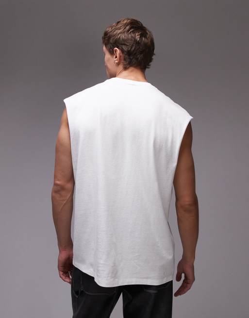 Mens crew neck shop sleeveless t shirts