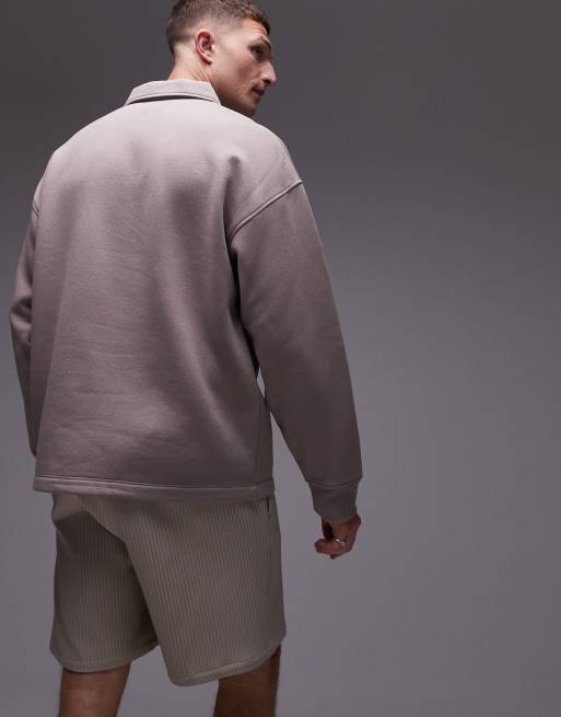 Stone grey polo sweatsuit sale