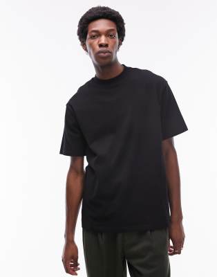 Topman oversized fit T-shirt in black