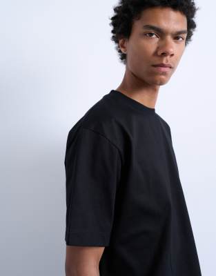 Topman Oversized Fit T-shirt In Black