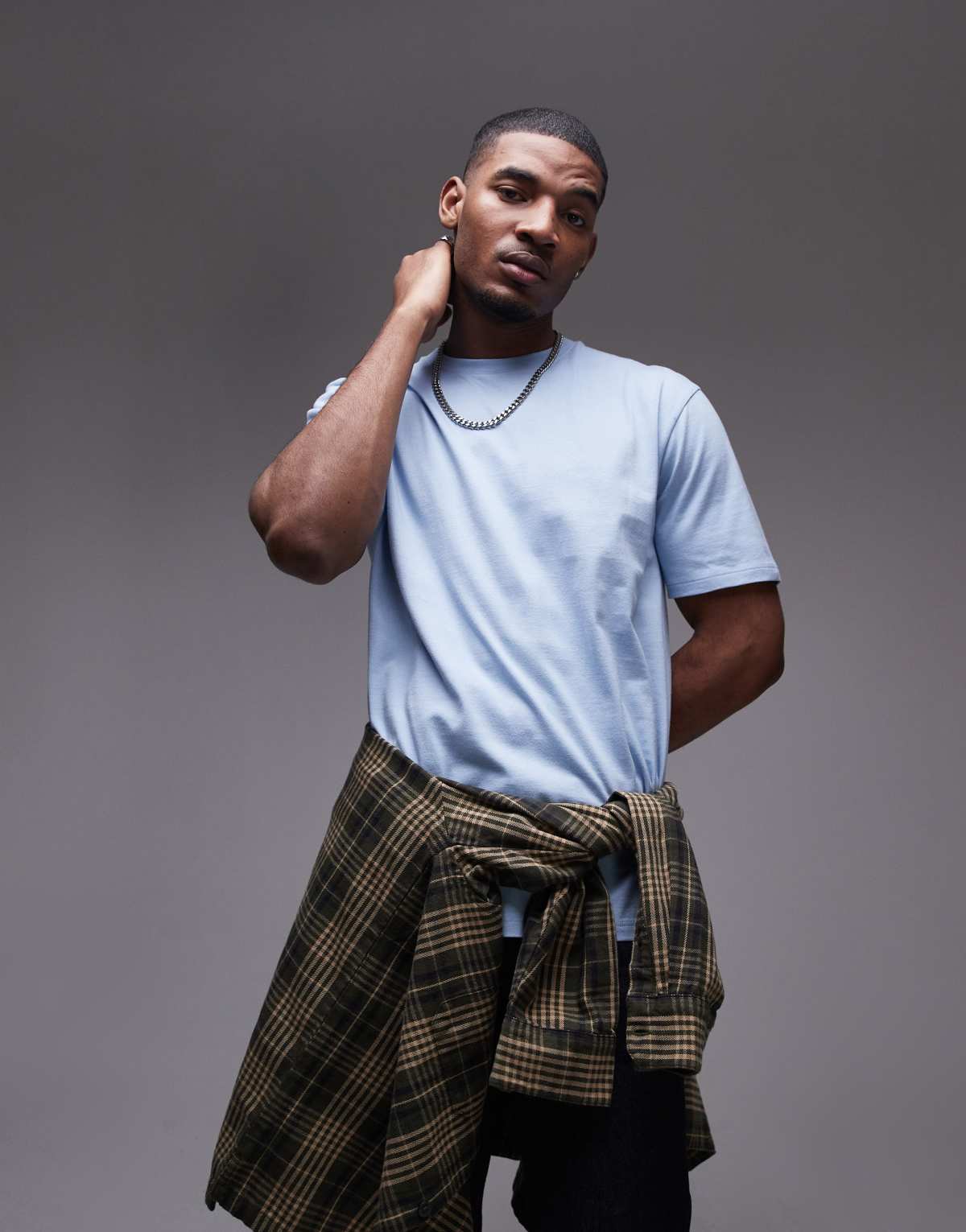 Topman oversized fit t-shirt in blue
