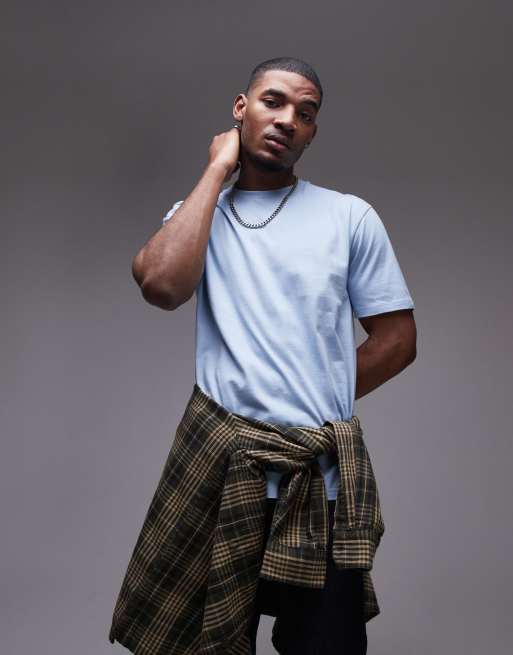 Topman oversized fit t-shirt in blue