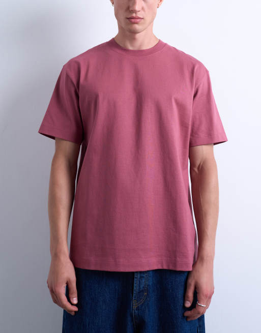 Topman oversized fit t-shirt in dusty rose