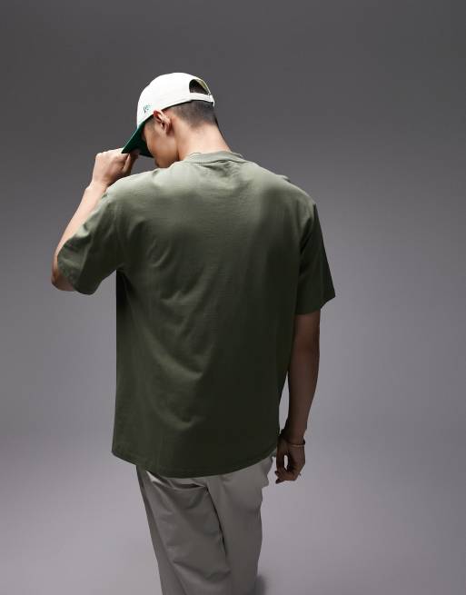 Oversized Fit T-shirt - Green - Men