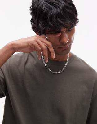 Topman Oversized Fit T-shirt In Green